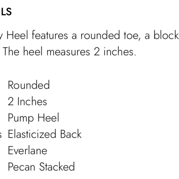 Everlane Day Heel Pecan Stacked Womens size 6.5  $178 - Picture 4 of 11